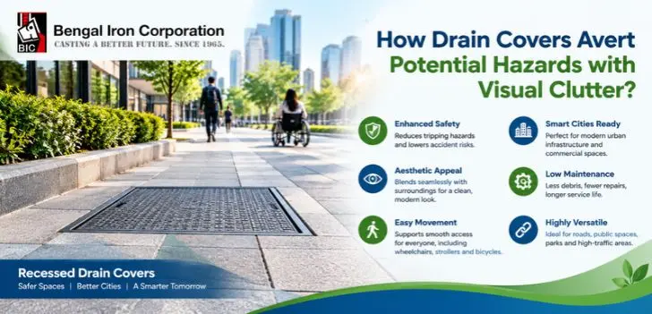 How Drain Covers Avert Potential Hazards with Visual Clutter?